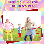 Shappy 6 Pcs Exercise Hoop Detachable Adjustable Plastic Toy Playground Toys Colored Hoop Circles for Teens Games Gymnastics Dog Agility Equipment Party Decor