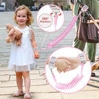 Accmor Toddler Harness Leash, Cute Butterfly Kids Leash + Anti Lost Wrist Link for Outdoor Travel, Adorable Child Walking Harness Wristband Assistant Strap Belt Keep Kids Close for Baby Boys Girls