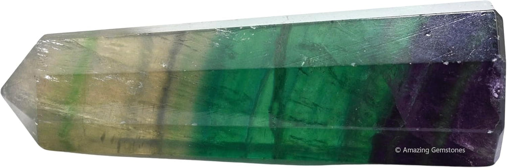 Amazing Gemstone Fluorite Crystal Towers - Natural Healing Crystal Point Obelisk for Reiki Healing and Crystal Grid (2 Inch to 3 Inch)