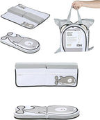 Small Steps Bath Kneeler and Elbow Rest Pad Set – Ergonomic Baby Bath Kneeling Pad with Memory Foam and Non-Slip Design – Orca-Themed Comfort with Handy Pockets for Bathing Babies and Kids