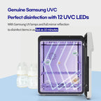 HubiBaby 4-in-1 UVC Cleaner and Dryer for Baby Bottles XL Large Inner Capacity Multifunctional Smart Control with Bluetooth APP