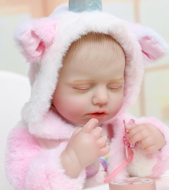 Reborn Baby Dolls – 20 Inch Real Baby Dolls That Look Real, Full Body Vinyl Girl Doll in Fantasy Horn Outfit with Accessories, Gift for Girls Ages 3+, Pretend Play & Collectors