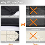 Car Seat Protector,2 Pack Car Seat Protectors Baby Carseat Waterproof Durable 600D Fabric for Child Baby Car Seat Mat Vehicle Pet Cover 2 Storage Pockets (2 Pack Beige)