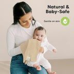 5-Pack Cotton Muslin Burp Cloths Baby Girls, Boys - Soft & Absorbent Spit Up Burp Rags, Large Muslin Towel, Cotton Wash Cloths for Babies, Newborn, Infant, No Shrink, Durable, Neutral (Sahara)