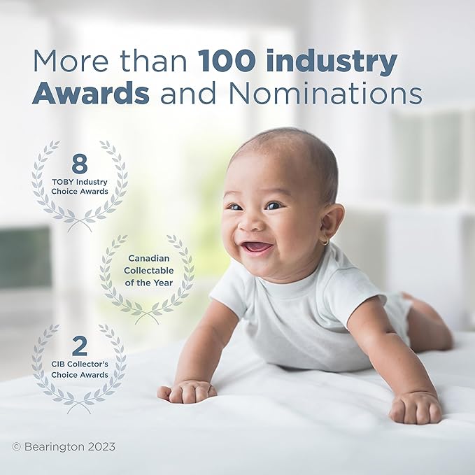 Bearington Baby Lil' Hoots Plush Stuffed Animal Pink Owl Soft Ring Rattle - 5.8" Baby Rattle Newborn Toy