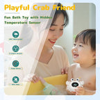 TKY Baby Bath Thermometer with Floating Toys & Room Temperature Monitor - Rechargeable Digital Thermometer with Temperature Alerts, Bath Essentials for Newborns, Infants (Advanced Grey)