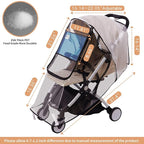 Bemece Stroller Rain Cover Universal Stroller, Travel Weather Shield Windproof and Waterproof Protect from Dust and Snow