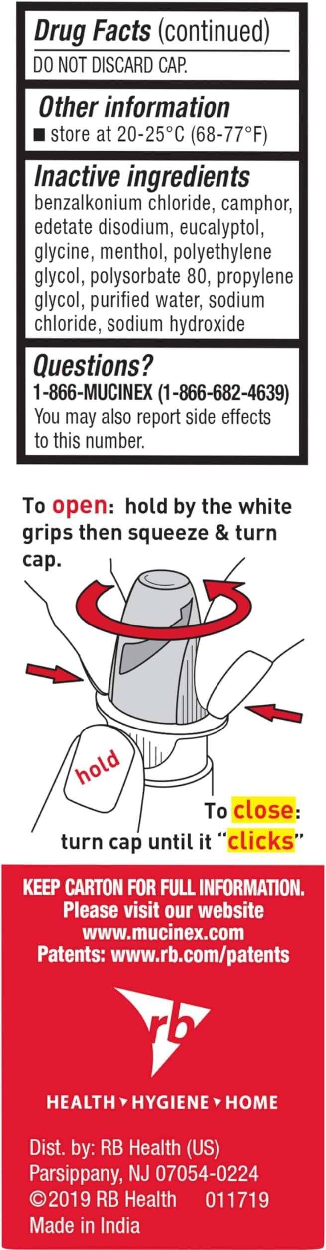 Mucinex Sinus-Max Nasal Spray Decongestant, 12 Hour Over-The-Counter Medication Nose Spray for Sinus Relief, Nasal Decongestants for Adults, Cooling Menthol, 0.75 Fl Oz (Pack of 3)