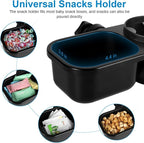 Accmor Stroller Cup Holder with Tray, Universal Cup Holder, Bike Bottle Holder, 360° Rotatable Large Caliber Drinks Holder for Stroller, Bike, Wheelchair, Walker