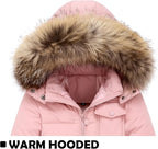 Baby Girl Winter Snowsuit Coat Boy Fur Snow Pants Bib Jacket For Toddler Clothes