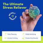 Speks Geode Sphere Magnetic Fidget Toy for Adults | Quiet Adult Sensory Toy for Stress Relief & Anxiety, Office Desk Toy & Top Gadget Gift Idea | Cool, 12-Piece Set