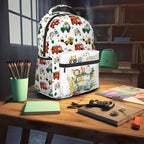 Funny Cars Kids Backpack For School Cute Animal Bear Lion Car Travel Backpack Cartoon Ambulance Digger Fire Engine Waterproof Backpack For Kids Boys Girls For School Travel Hiking