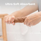 Comfy Cubs Muslin Baby Washcloths 6 Pack - Soft 6-Layer Cotton Wash Cloths for Sensitive Skin - 10"x10" Large, Gentle, Absorbent Infant Essentials for Newborn and Toddlers - Caramel