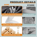 2-in-1 Baby Jumper & Swing - Foldable Stand, Stable Toddler Swing Set for Indoor & Outdoor Use