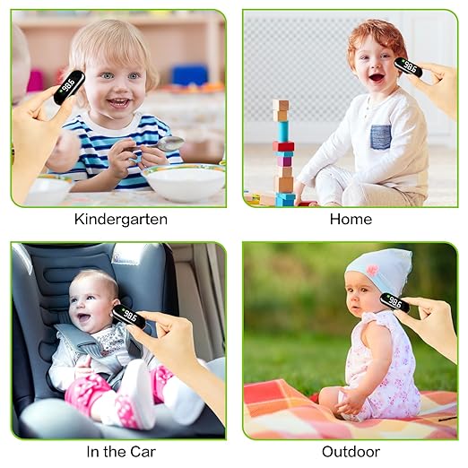 Rechargeable Infrared Forehead Thermometer for Kids - Baby Thermometer for Infants - Digital Thermometer for Adults and Kids - Baby Essentials Must Haves by HARIKA LIFE