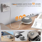 YEVIK 39 Sounds White Noise Machine with Night Light, Portable Rechargeable Sleep Sound Machine for Adults Kids Baby, USB-C, Timer for Home Office Travel Relaxation