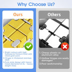 Fidget Cube, Zinc Aolly Metal Infinity Cube Fidget Desk Toy, Punk Style Design With Exquisite Case, Durable and Heavy Cool Gadgets, Adult Fidget Toys for Alleviate Stress and Anxiety(Yellow)