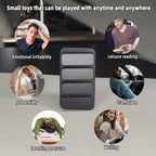 Premium Magnetic Metal Fidget Slider - EDC Haptic Clicker Stress Relief Toy for Adults, Anxiety & ADHD Relief, Pocket-Sized, Durable, Quiet Control, for Men & Women.(Sliver)