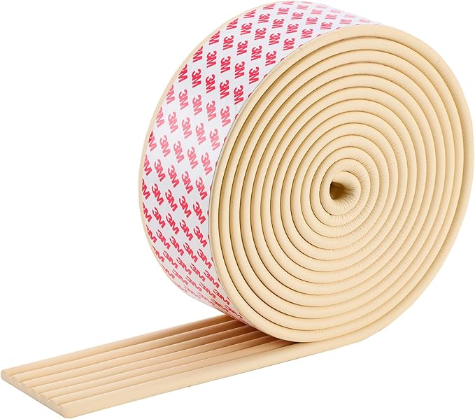 Corner Protector for Baby, Widen Edge Protector with Adhesive Backing, Baby Proofing Edge Corner Protectors Self Adhesive Furniture Corner Guard Bumper for Table, Desk, Fireplace (White, 16.4ft)