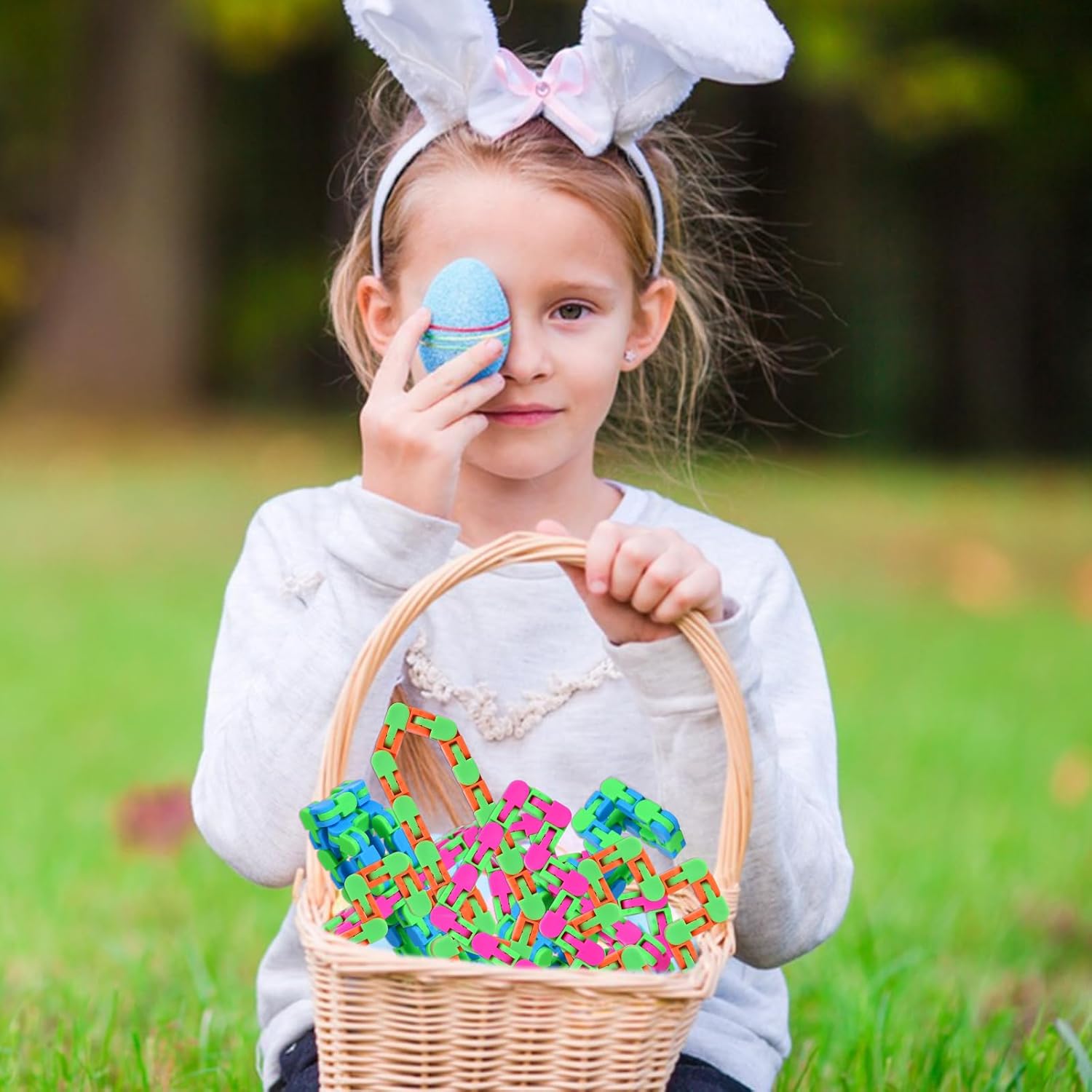 Woosir 24 Pack Wacky Tracks Fidget Toys Sensory Toys Gifts for Kids Classroom Back to School Gifts for Students Birthday Party Favors Goodie Bags Fillers Snake Click Toys Autism Stress Relief Adults