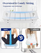 Waterproof Shower Bench, Poly Lumber Shower Stool for Shaving Legs, Shower Chair Seat with Storage Shelf and Handles, Bathroom Bench for Inside Shower, Non-Slip