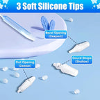 Baby Nasal Aspirator with 25 Hygiene Filters 2 Silicone Tips with Nose Cleaning Tweezer