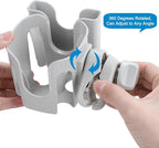 Accmor Stroller Cup Holder with Phone Holder, Bike Cup Holder, Universal Cup Holder for Uppababy Nuna Doona Strollers, 2-in-1 Cup Phone Holder for Stroller, Bike, Wheelchair, Walker, Scooter