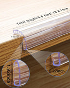 Baby Proofing,32.8ft(10M) Silicone Soft Corner Protectors with Pre-Taped Strong Adhesive, Edge Protectors for Sharp Corners of Cabinets, Tables