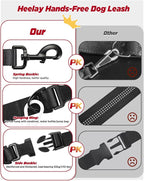 Hands Free Dog Leash, 8.2ft Multifunctional Crossbody Rope with Explosion-Proof Handle and Adjustable Training Hands Free Leash for Medium Dog