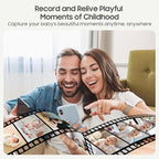 Smart WiFi Baby Monitor with Camera and Audio, 5.5” 1080P Wall-Mountable Display, 360° Pan & Tilt, HD Night Vision, Soothing Music, Multi-User Support, Two-Way Talk, Temperature & Motion Detection