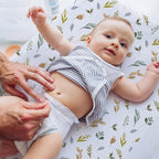 BROLEX Changing Pad Covers for Baby: Boy Girls Ultra Stretchy Soft 2 Pack, Rose Foliage