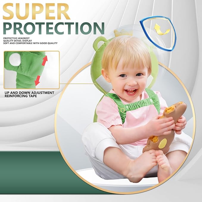 Baby Walker Head Protector Backpack Wear,Toddler Adjustable Baby Head Protection Backpack for Safety Baby Learning Walking Crawling (Dinosaurs)