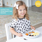 Bumkins Bibs - Toddler Bibs, Waterproof, Large for 1-3 Years, Short Sleeve