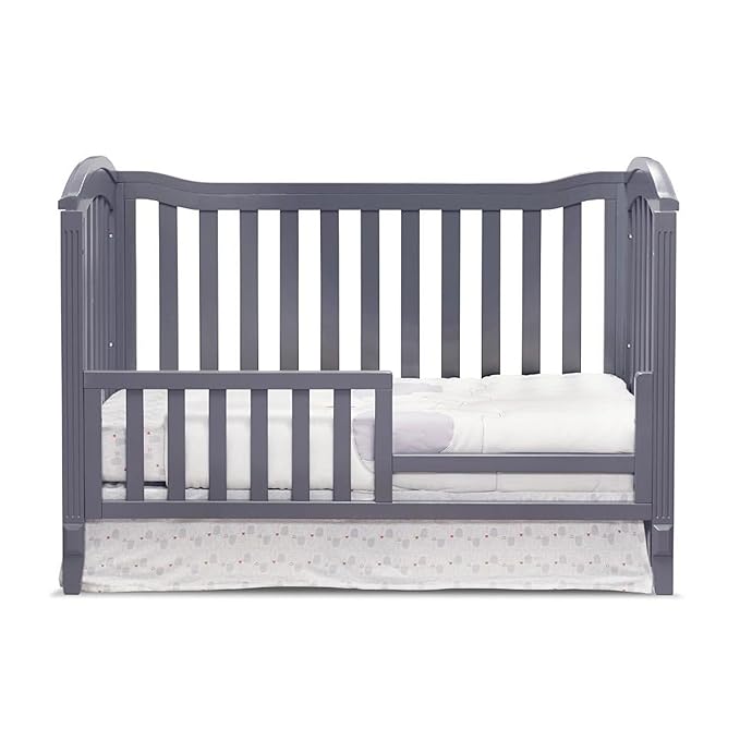 Sorelle Furniture Toddler Rails and Full-Size Bed Adult Rails, Sorelle Wood Bed Rail & Crib Conversion Kit, Converts Sorelle Furniture Crib to Toddler Bed and Full-Size Bed, # 148 - Gray