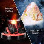 UNGLINGA Erupting Volcano Science Kit for Kids, Gemstone Donosaur Dig Volcano, Snow Eruption Volcano, Chemistry Experiment Lab Toys Gift for Boys & Girls
