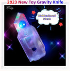 2023 New Multicolored Flash Toy Gravity Knife,Light Up Turnip Knife,Carrot Fidget Toys Adults, Funny 3D Printed Toys,Anxiety Stress Relief Toy,Perfect for Autism and Add (Multicolored Flash)