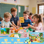 BEIREG Air Dry Clay Farm Adventure Kit for Kids - 15 DIY Farm Animals & Vegetables with Tutorials, Ultra Soft Modeling Magic Clay, Safe Non-Toxic STEM Educational Craft Gift for Boys & Girls Ages 3-12