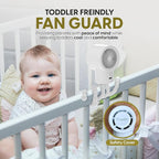 Portable Mini Travel Stroller Fan - Battery Operated, Clip On, Small, Handheld, Rotating, Rechargeable, Personal Fan with Flexible Tripod, 3 Speeds for Baby Crib, Bed Car, Seat Treadmill