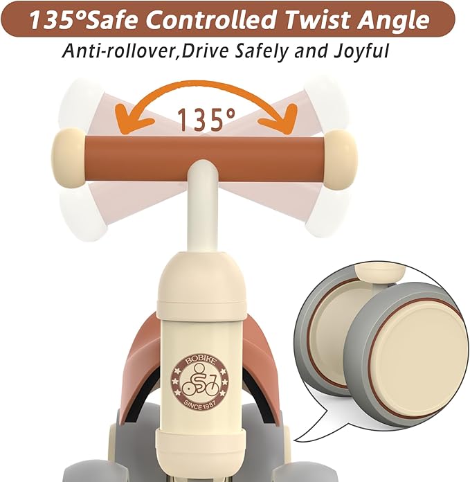 Baby Balance Bike Toys for 12-36 Months Kids Toy Boy and Girls Gifts Toddler Best First Birthday Gift Children Walker No Pedal Infant 4 Wheels Bicycle (Classic, White)