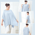 Nursing Cover for Breastfeeding – Privacy Breast Feeding Covers for Women – Soft Lyocell Fabric, Lightweight & Breathable – Multi-Use Scarf, Shawl, Baby Blanket – One Size – with Laundry Bag