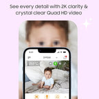 CHILLAX DM568 Video Baby Monitor – 2K QHD Baby Monitor with Camera and Audio w/Remote Pan‑Tilt‑Zoom, 5″ 720p Color Screen, Auto Dimming LED, Night Light & Sleep Trainer, Wi‑Fi/Non‑Wi‑Fi Viewing