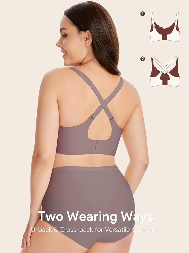 Angelhood Nursing Bras for Breastfeeding Ultra Comfort Seamless Maternity Bra Pack Wireless Pregnancy Bralette Bra Extender