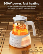 Bottle Warmer comfyer, Baby Bottle Warmer with Night Light & Faster Cooling Fan, Instantly Water Warmer, Tea Kettle Electric with 6 Temperature Control Presets, Feed Baby More Easier and Healthier