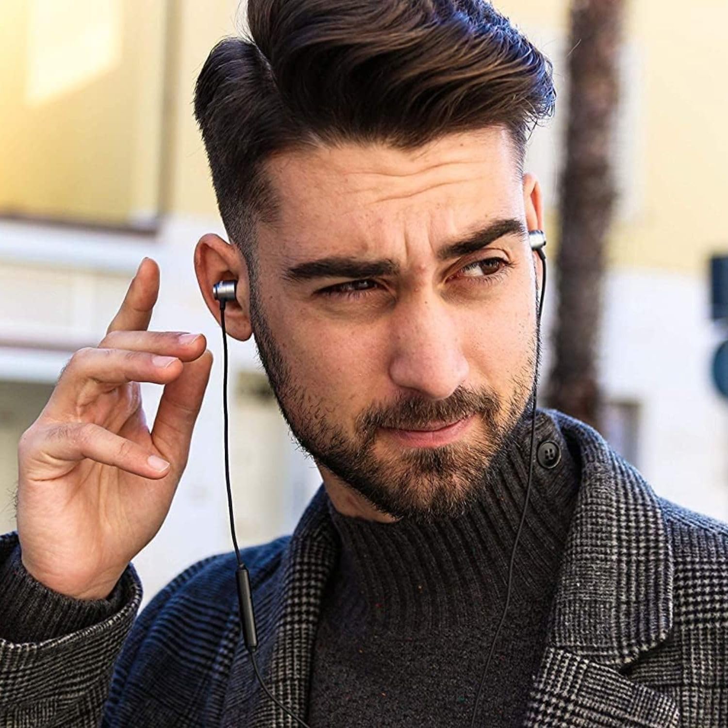 LUDOS Clamor USB C Headphones for iPhone 16 15 Pro Max Plus iPad Pro, 5 Years Warranty, USB-C Earbuds for Samsung Galaxy S24 S23 Ultra S22 S21 FE S20 A55 A54 A53, USB Type C Earphones - Grey