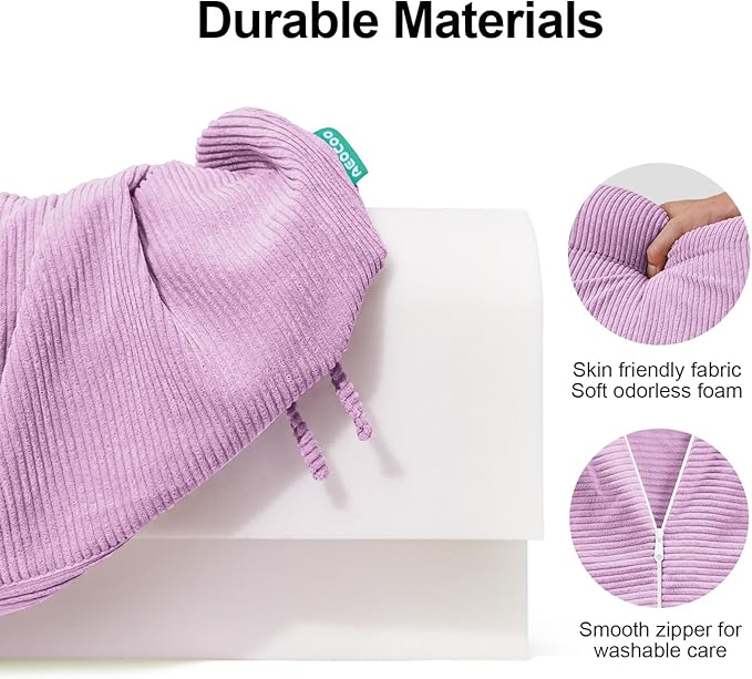 Bed Rail Bumpers Protector, Hospital Bed Rails Padding, Loft Beds and Bunk Beds Bumpers Protector, Premium Soft Memory Foam - Anti-Bump | Fall Prevention, Size 27.6 x 5.5 x 11.8 Inches, Purple