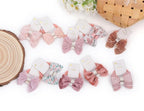 Boutique Baby Bow Hair Accessories - 20 Pcs 1.2 Inch Elastics Ponytail Holders with Bows for Toddlers and Little Girls (Set-A)