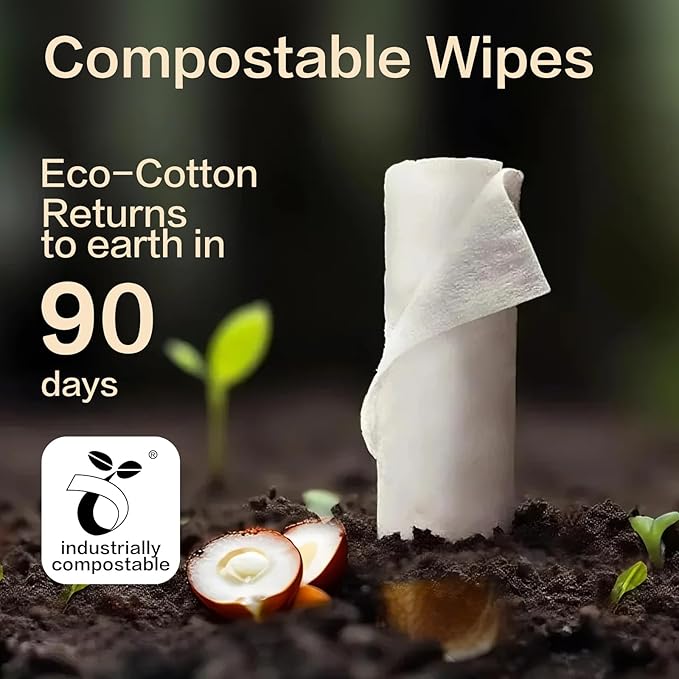 Winner 100% Cotton Dry Wipes, USDA Certified Baby Wipes, 33% Thicker & Ultra Soft, Hypoallergenic & Unscented for Baby Sensitive Skin, Wet/Dry for Diaper Changes, Meals & Cleanup, 240ct, Pack of 3