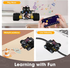 Robotics Kit for Kids Ages 8–12, Smart Robot Tank Car Compatible with Arduino & Scratch, STEM Toys for Boys Ages 8–12, App & Remote Control, Birthday Gift for Boys, Girls and Adults