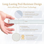 PopsyKosy Super 1 Inch Thick Premium Quality Exercise & Baby Foam Play Mats - Expandable & Large Non-Toxic Odorless Floor Mat - 6 Tiles Spacious 6x4ft - Peel-Resistant - Foggy Gray