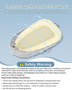 Baby Lounger - Infant Lounger for Newborn 0–26 Months, Waterproof Inner Cover and Pure Cotton Breathable Baby Nest Cover, Newborn Lounger for Baby Boys & Girls, Portable Lounger for Home and Travel
